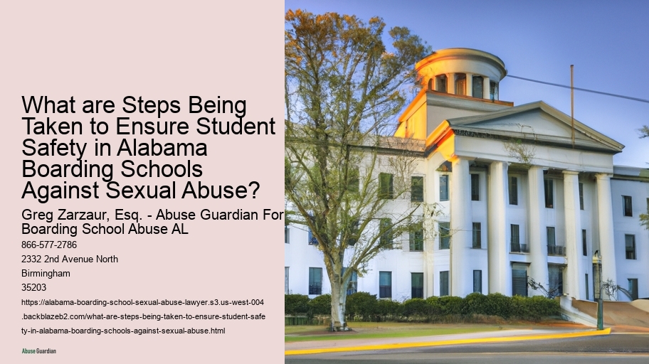 What are Steps Being Taken to Ensure Student Safety in Alabama Boarding Schools Against Sexual Abuse?