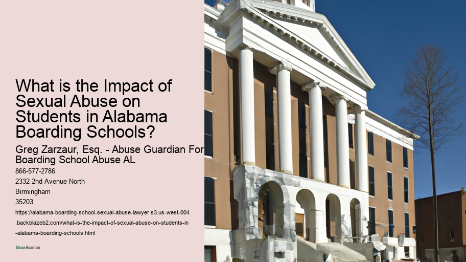 What is the Impact of Sexual Abuse on Students in Alabama Boarding Schools? 